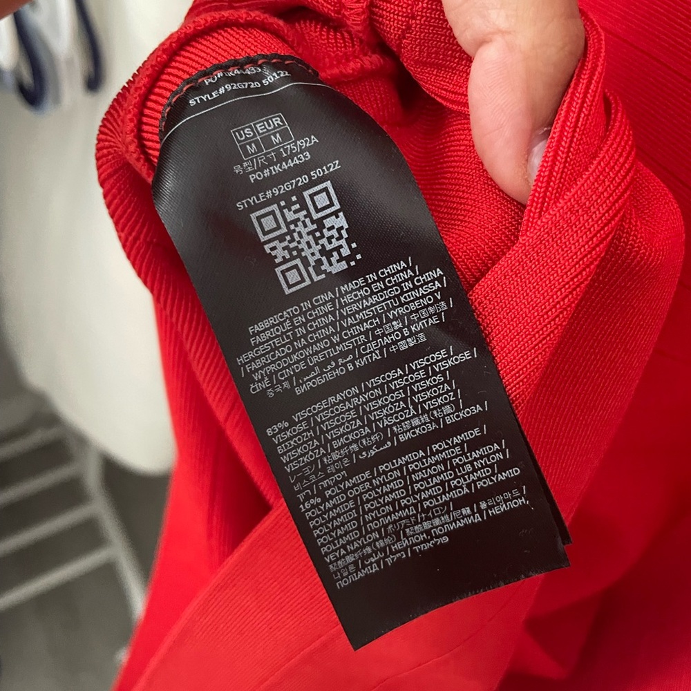 Marciano Vibrant Red Mini Dress - Picture 7 of 7